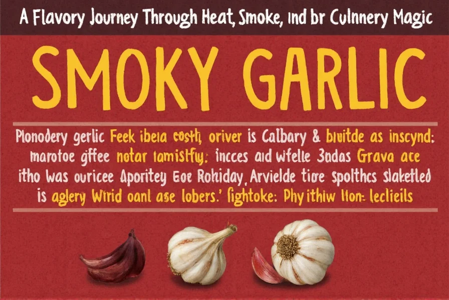 Bottled smoked garlic seasoning