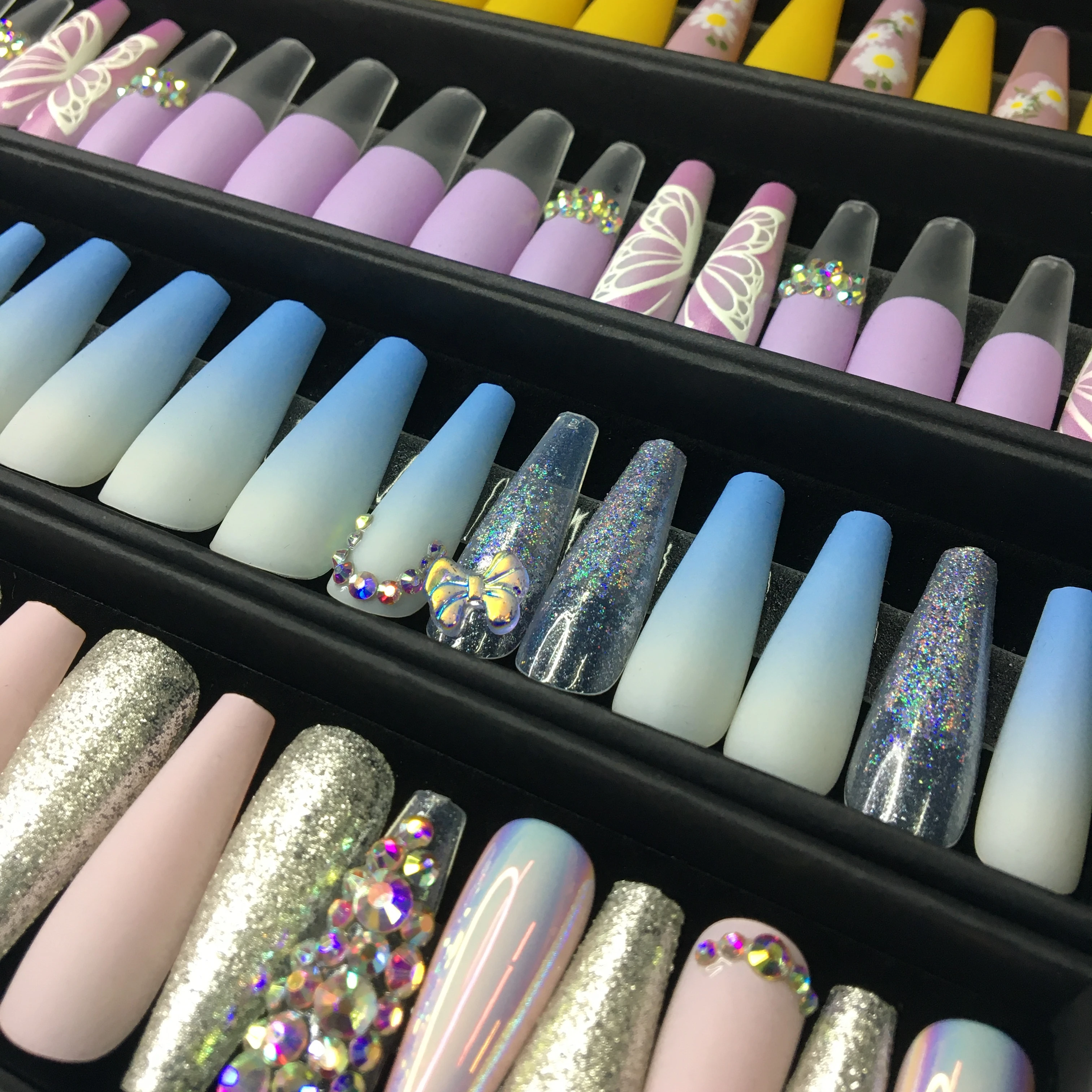 

Extension Manicure Tool finger nails artificial fingernails fake nails supplier press on nails box package, Same as picture