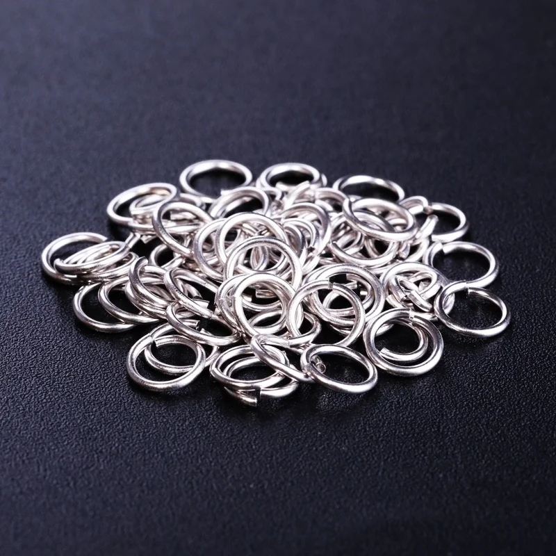 

925 Silver Jewelry Jump Ring 3.5 4 5 6MM Pendant Bracelet Earrings Split Rings Connectors Making For Jewelry Buckle Component