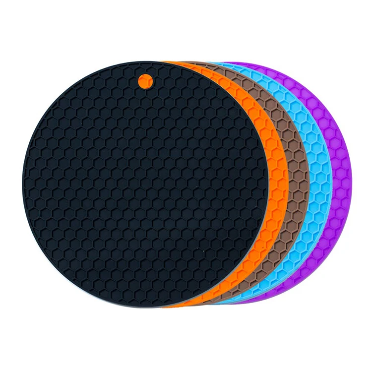 

Silicone Trivets Mat Round Pan Pot Holders Set Heat Resistant Silicone Trivets
