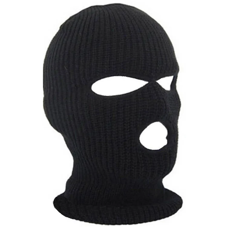 Three 3 Hole Balaclava Knit Hat Army Tactical Cs Winter Ski Cycling ...