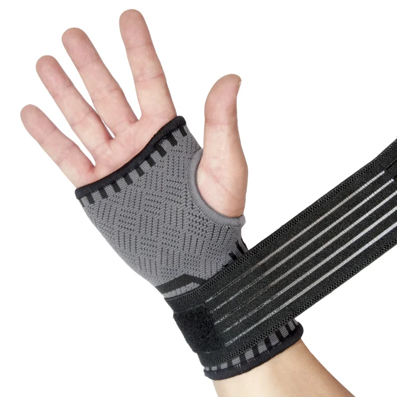 

Best Knitted Elastic Strap Adjustable Wrist Compression Sleeve Palm Hand Support Wrist Brace for Arthritis Pain Relief