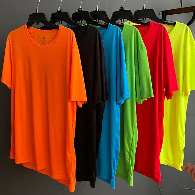 

8 Colors S-3XL Blank Mens Tees Shirts Breathable Unisex Crewneck Tee Custom Logo Running Sports Summer T Shirt For Men Clothes