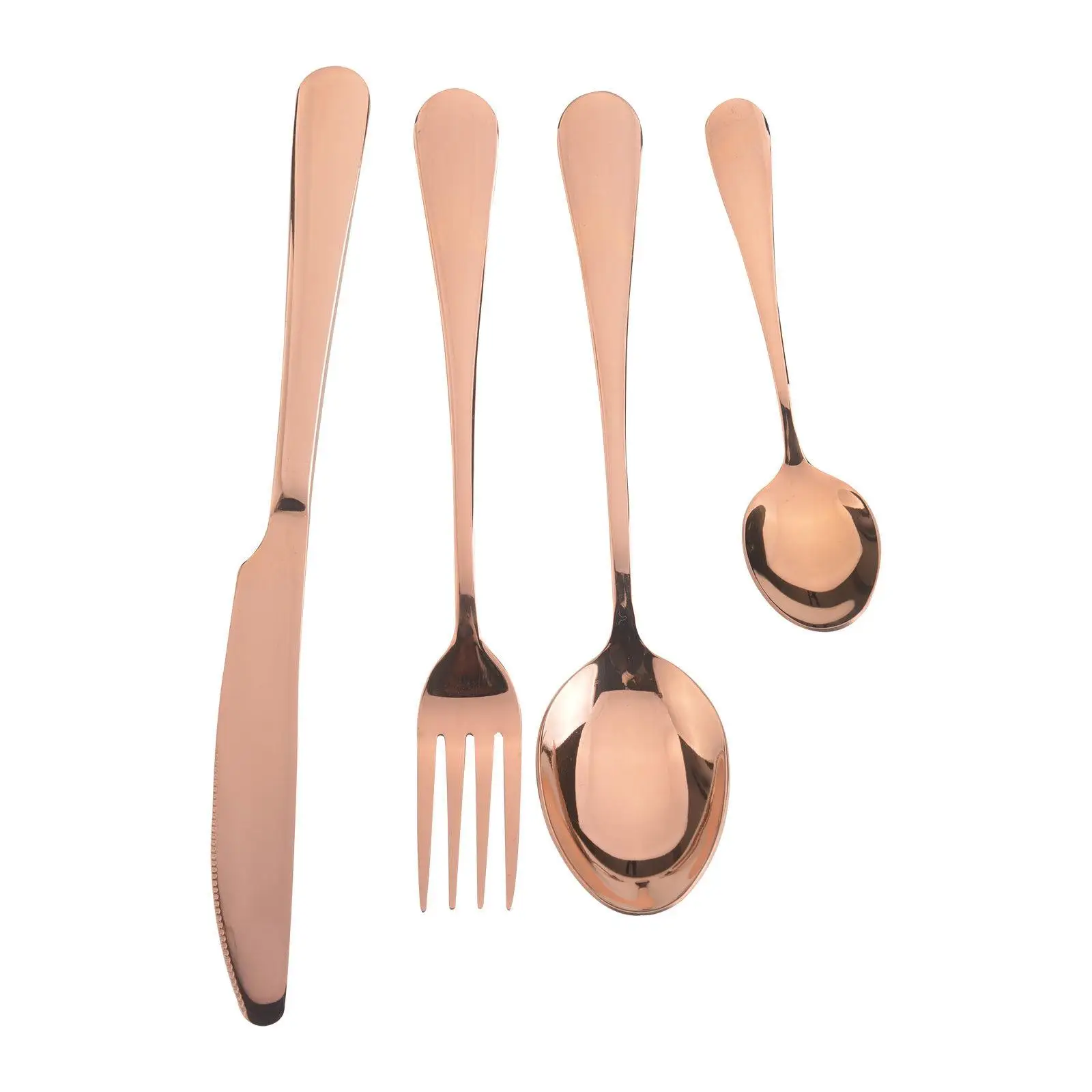 

Wedding Gold Dinner Spoon Fork Knife Cutlery Set Stainless Steel Dinnerware Tableware Silverware, Silver/gold/rose gold/rainbow/black