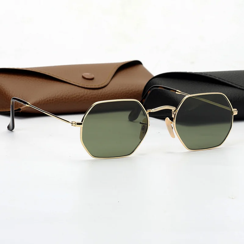 

2021 Hot Sell Octagonal Luxury Vintage Ray Men Women Sunglasses Steampunk Octagonal Sunglasses for Male Female