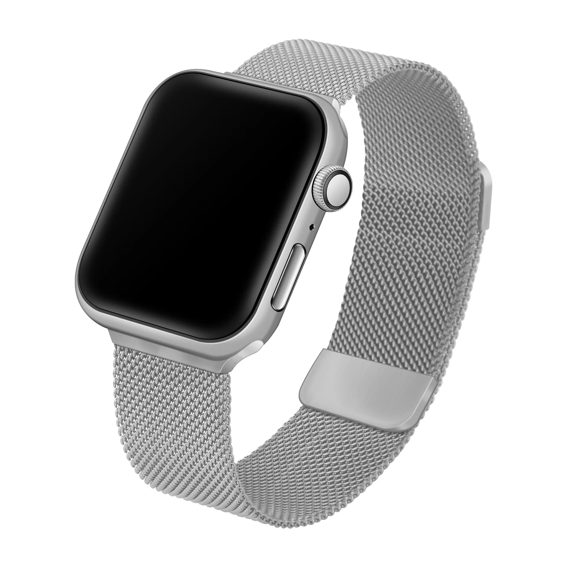 

LeYi Stainless Steel Bracelet Metal Wrist Strap Milanese Loop Mesh Watch Band for Apple iWatch Series 4 5 6s 7 44MM 45MM Straps, Optional