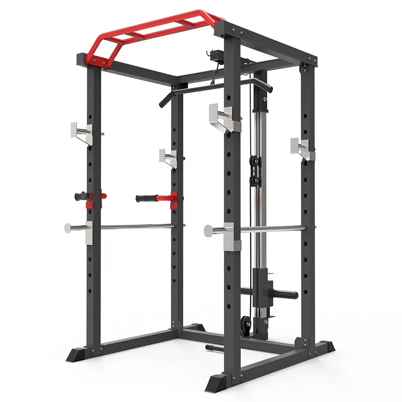 

USA brand equipment trainer Multifunction Smith Machine Cable Crossover power cage, Customized