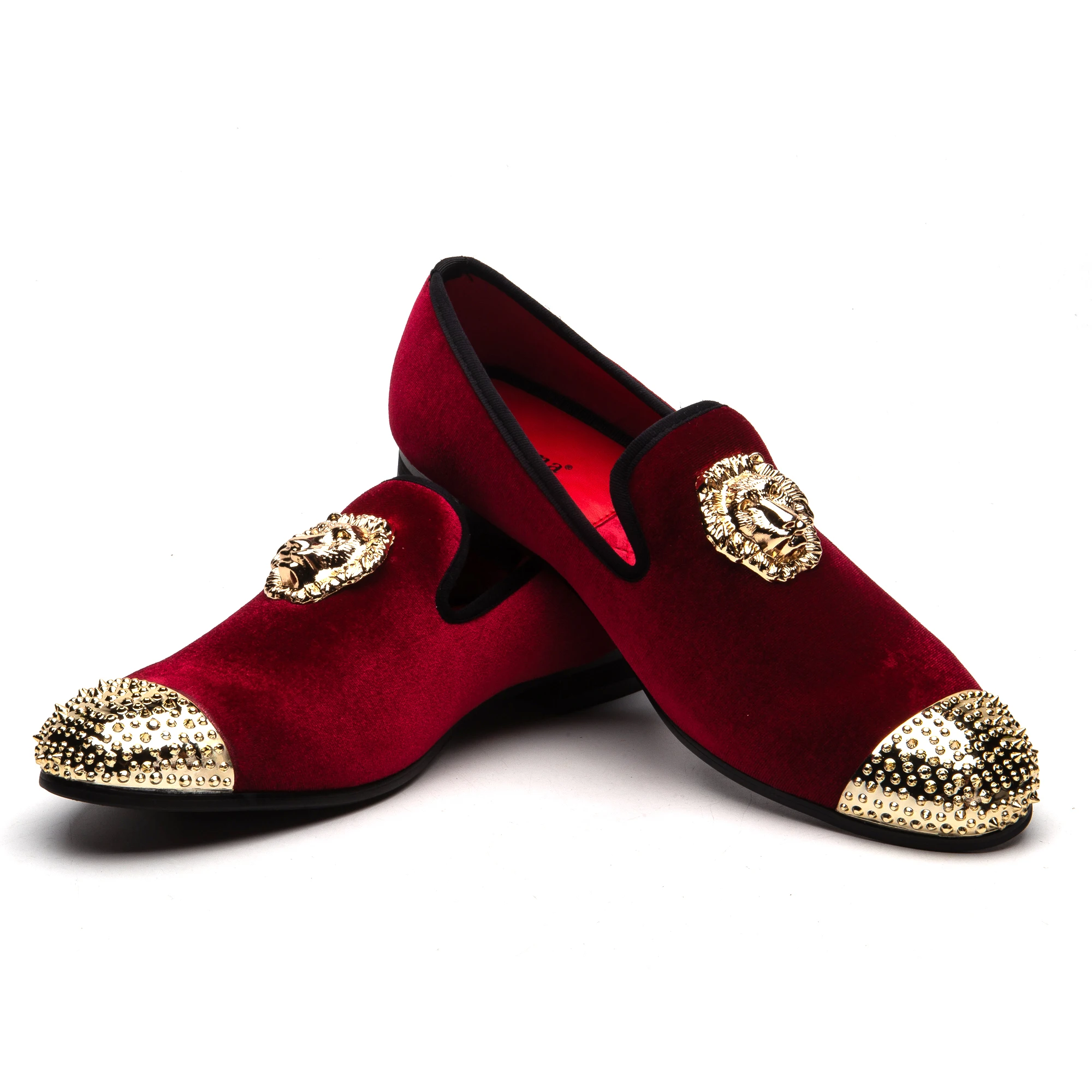

men loafers gold buckle men's black velvet casual shoes party shoes New slippers flat shoes