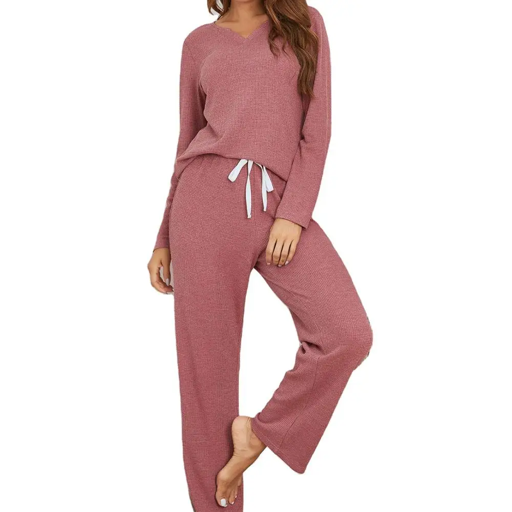 

Pajamas Set Long Sleeve Sleepwear Womens Button Down Nightwear Soft Pj Lounge Sets XS-XXL, Picture