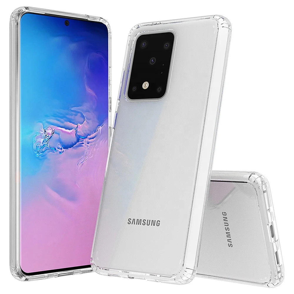 

New trending Thin Acrylic Clear Soft TPU Phone Case for Samsung S20/S20Ultra/S20plus, Multi-color, can be customized
