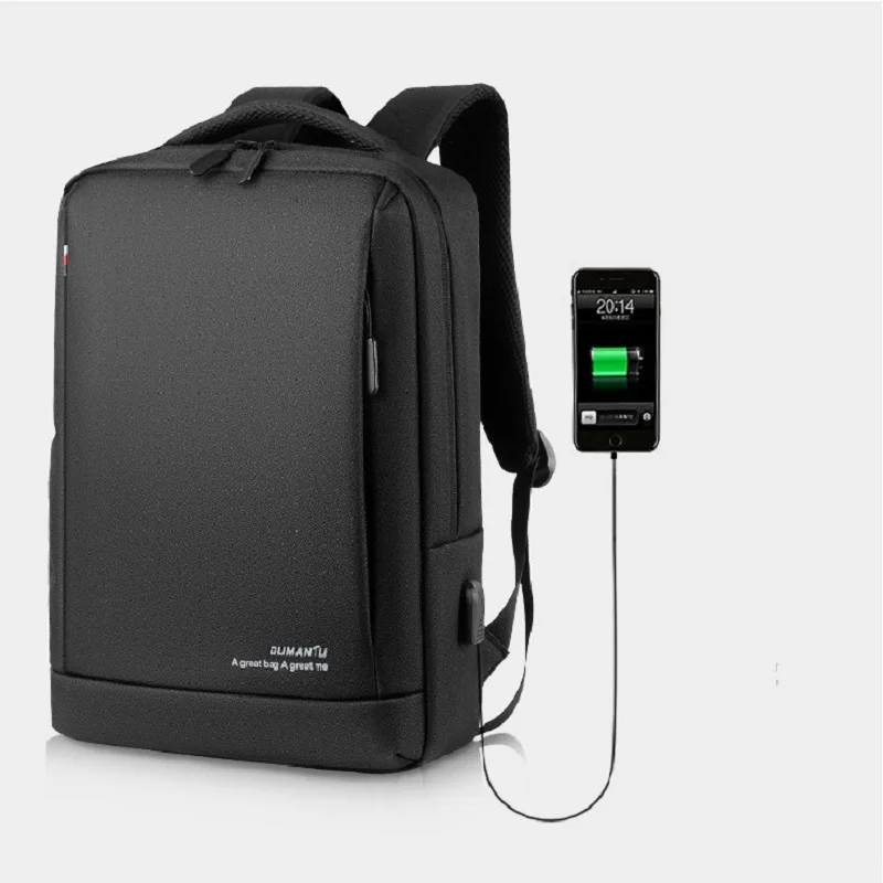 

Custom logo large capacity men's business waterproof USB chargeable backpack bag computer bag for men