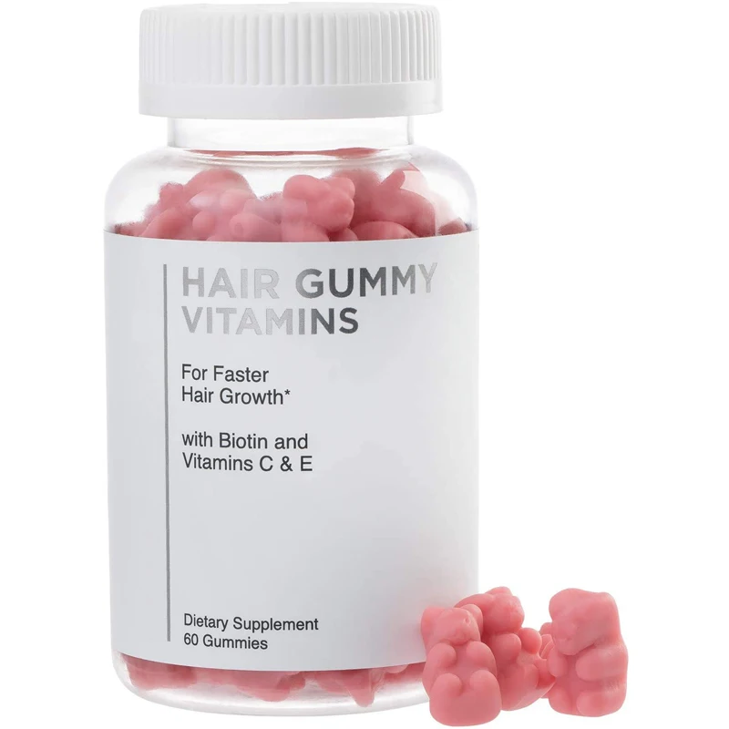 

Private Label Hair Growth Max Strength Biotin 10000mcg Vegan Hair Gummies For Hair Skin Nails Biotin Gummies 3 in 1 gummy