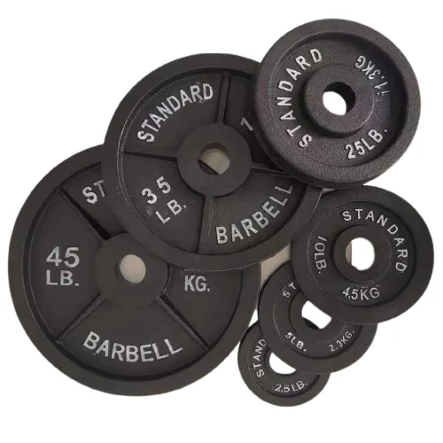 

fitness gym equipment cast iron weight lifting plates for home, Black