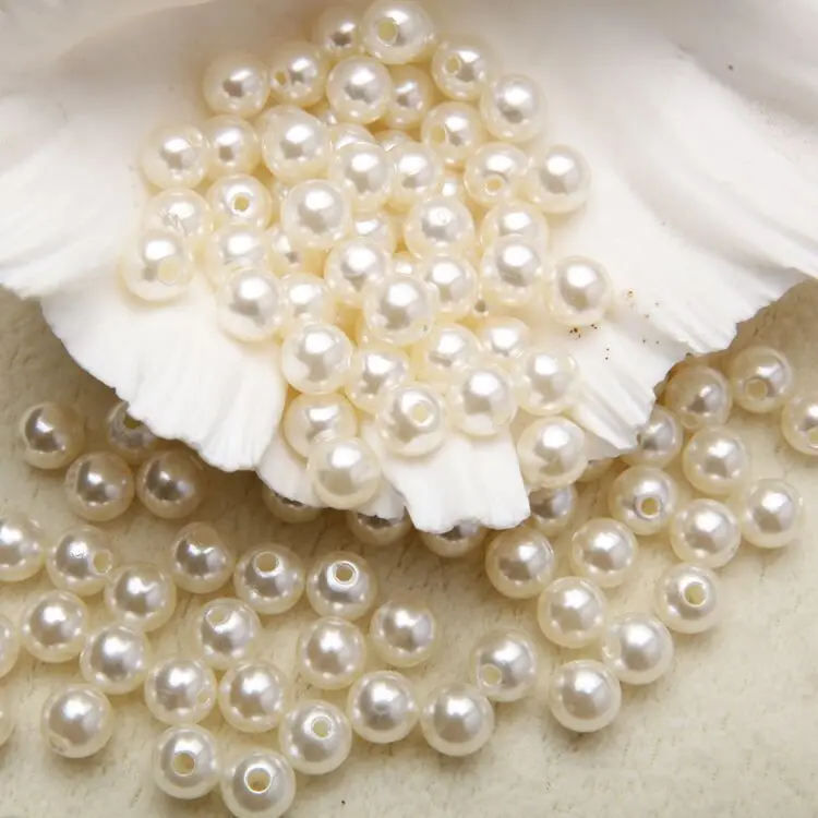 

Duoying perla  round pearl white abs plastic pearl beads jewelry accessories loose pearls