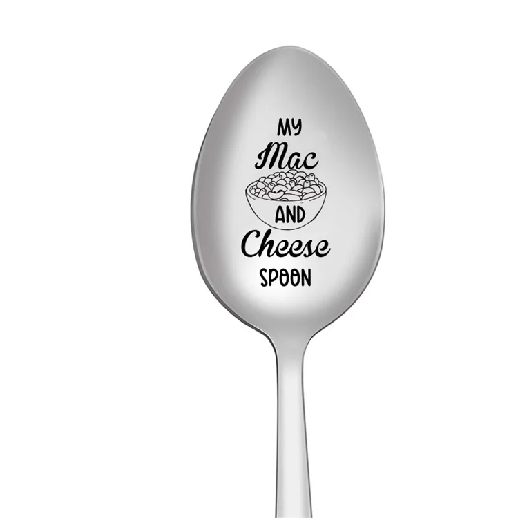 

Wholesale custom stainless steel spoon lettering long handle coffee spoon gift