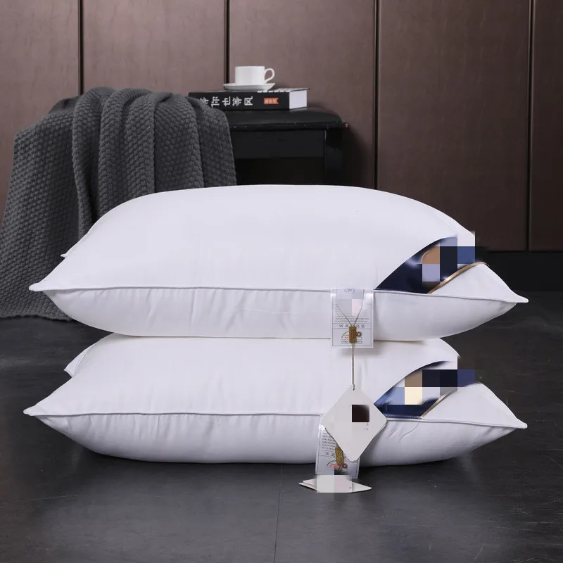 

wholesale custom Hilton pillow insert Feather down filling with high resilience bed neck pillow