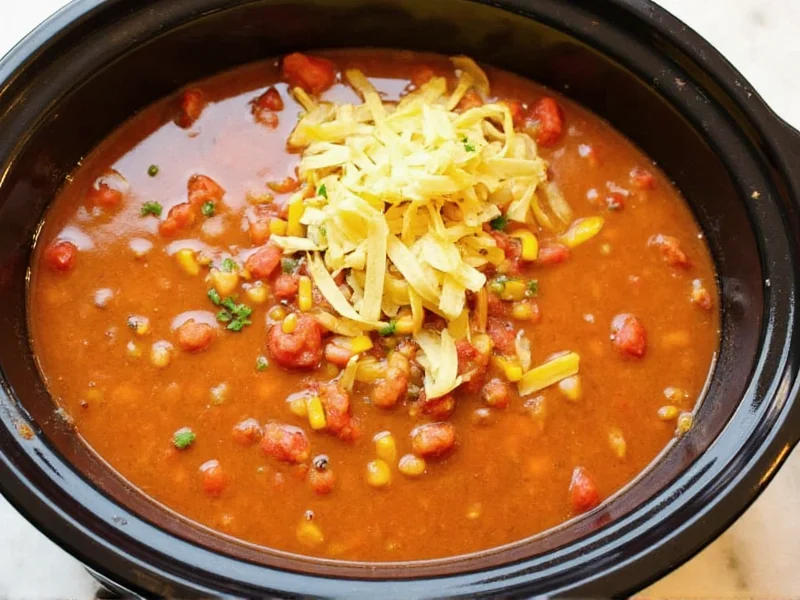 Perfect Taco Soup Slow Cooker Recipe: Easy & Flavorful