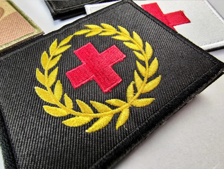 Air Seal Cross Medical Rescue Outdoor Camouflage Embroidered Patch