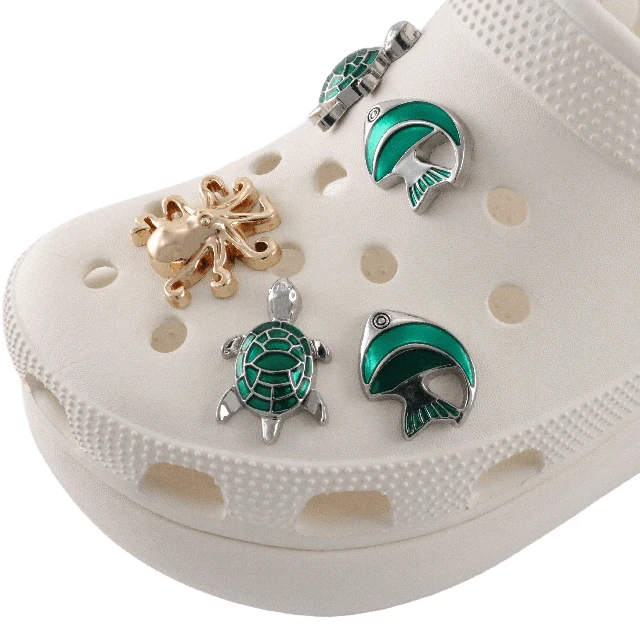 

Luxury Custom Logo Metal Turtle Octopus Fish Deep-Sea Organism Bling Design