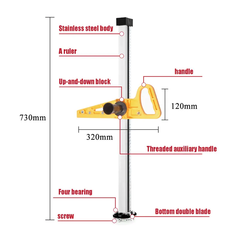 

Local stock in America! Winmax Portable Manual Gypsum Board Cutter Stainless Steel Woodworking Hand Push Drywall Cutting Tools