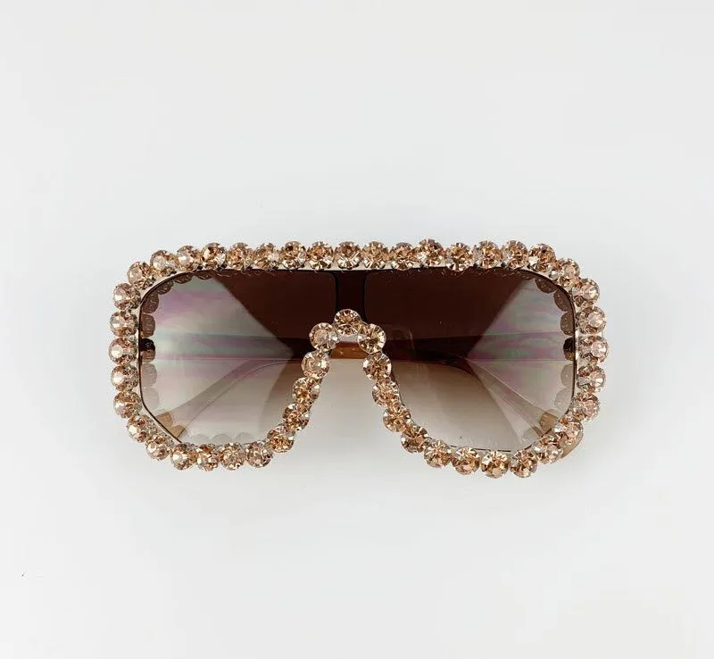 

hot sell fashion bling bling rhinestones sunglasses for girls