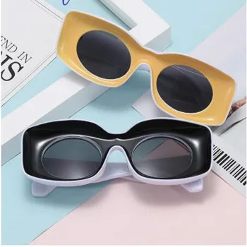 

2019 New trendy square sunglasses women summer luxury brand ocean lens fashion frame sun glasses for female men oculos