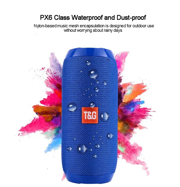 Wholesale TG117 BT Waterproof Portable Outdoor Speaker AUX TF USB Player sound Box wireless speaker Super Quality - ANKUX.COM