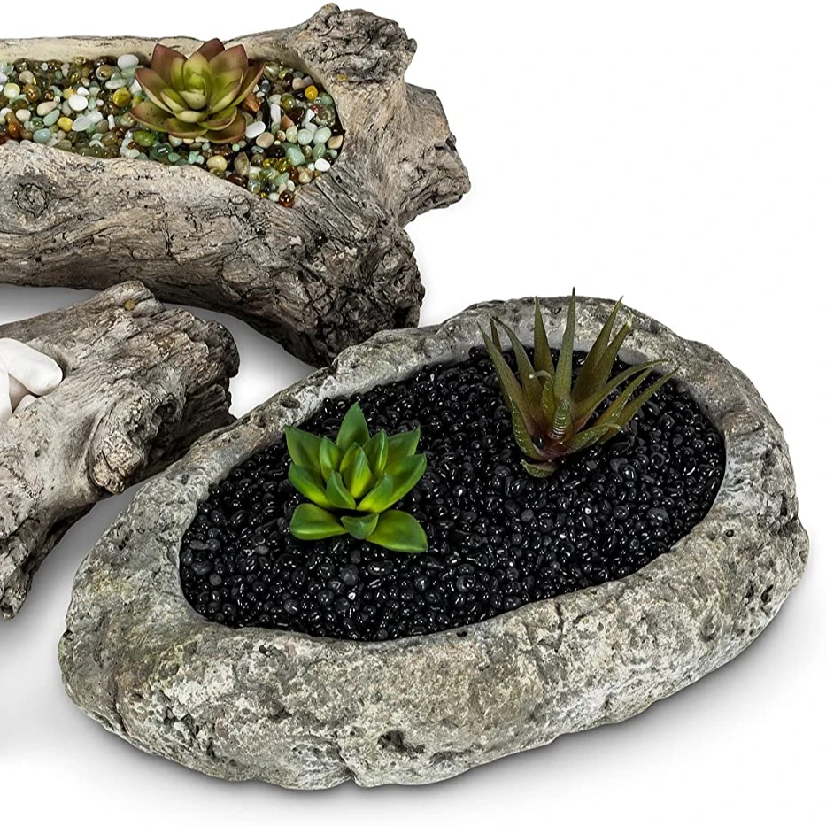 

27-JURASSIC/128 Medium Slim Log Planter