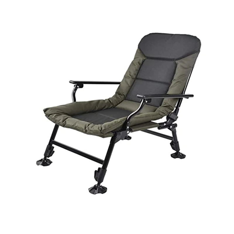 

2021 wholesale folding fishing chair Portable fishing chairs, Army green