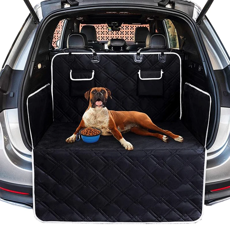 

Pet Car Cover Waterproof Dog Trunk Mat Pet Cargo Liner Cover Car Trunk Protector Back Seat Cover For SUV Pet Barrier, Black,brown, customized