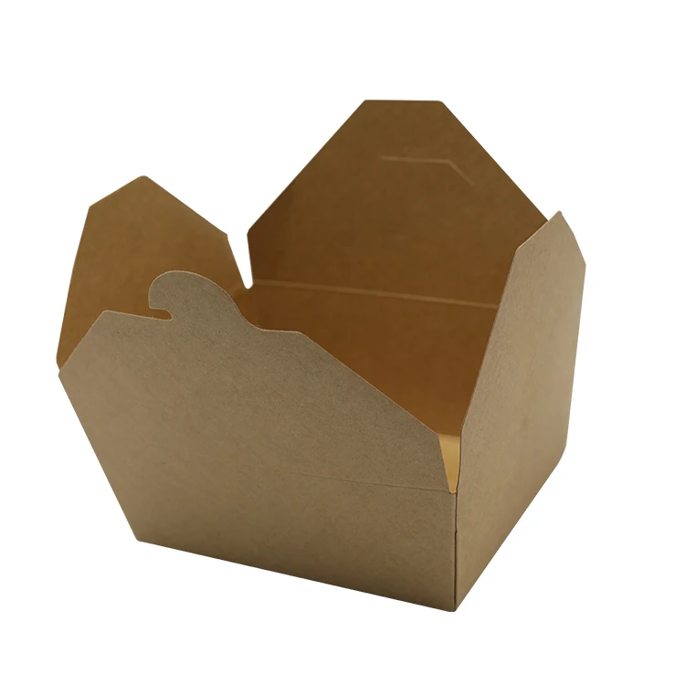 
Eco-friendly Food Container Kraft Paper Sushi Takeaway Boxes Multi-size Disposable Package Hot Selling 