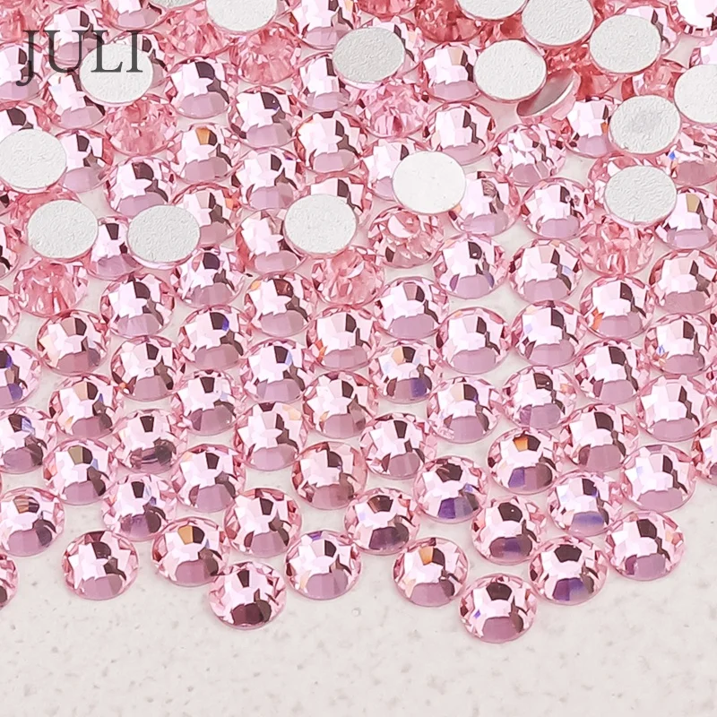 

Wholesale Ss12 Ss16 Ss20 Crystal Stones Stickers Non Hot Fix Strass Glass Flatback Rhinestones, More than 50 colors can be selected