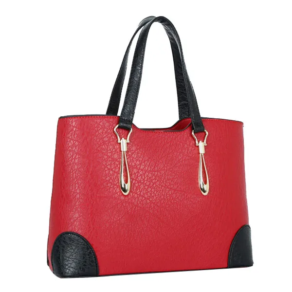

YTF-P-STB125 Trendy Products Advanced PU Leather Red Women's Tote Bucket Bag