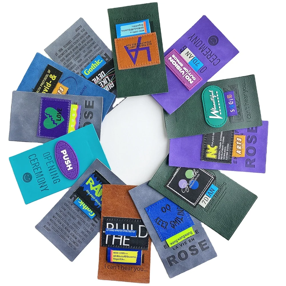 

Direct Manufacturer Custom Jean Leather Label, Customized colors leather label