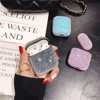 

Hot Luxury resin Diamond AirPods case for Women Bling Crystal Anti-lost Cover for Airpods 1 2 3 Wireless Charging Cases