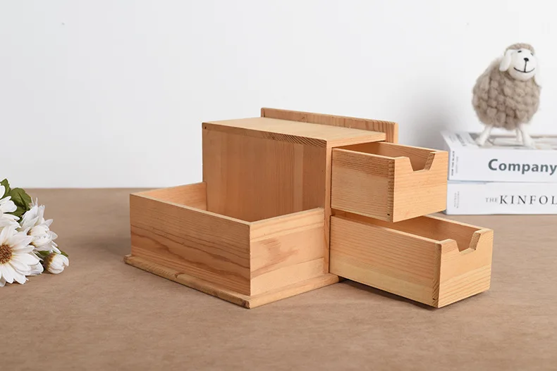 手工未完成的木制化妆品盒化妆品盒
