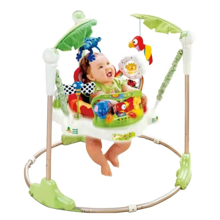 

Baby Toy Shantou Toys Factory Safety Certificate Soft Clothes Door Baby Jumper, Green