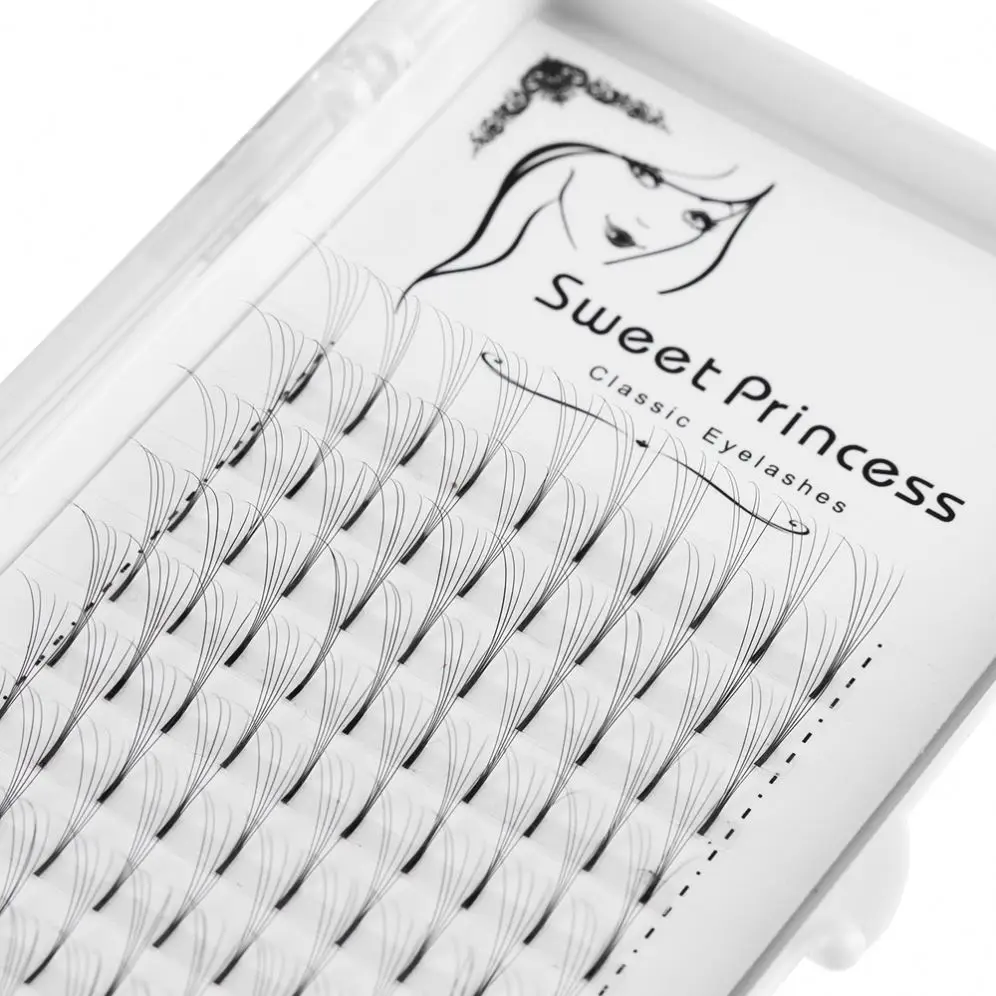 

Wholesale premade volume fan lashes individual eyelashes cluster eyelash extension, Black