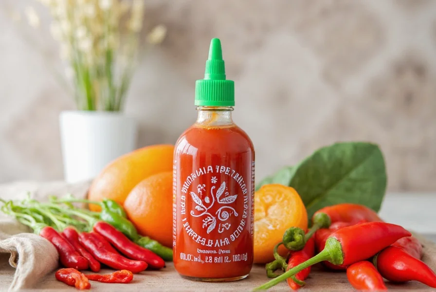 Gallon-sized sriracha bottle