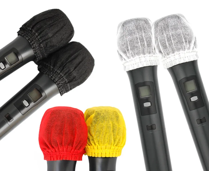 

Disposable Non-woven Microphone Cover waterproof Windscreen Protective Mic for Karaoke Supplies