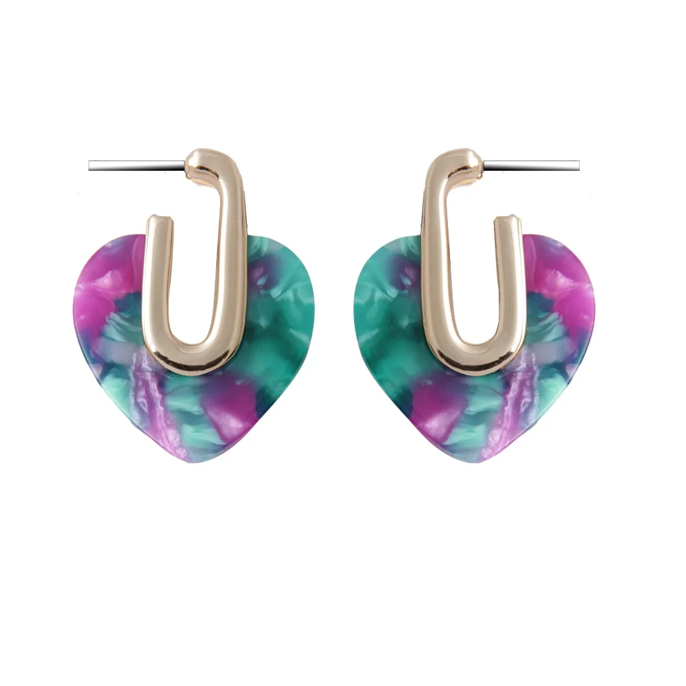 

New fashion Acetic acid plate earrings for women