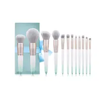 

Low MOQ 12PCS new design cosmetic elegant private label makeup bushes set with pouch