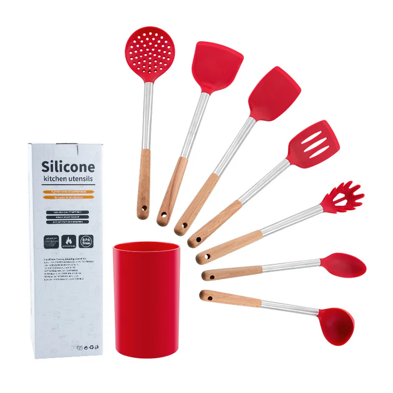 

Amazon Hot Seller Silicone Kitchen Utensils Set Of 12pcs Cooking Tools Kitchenware