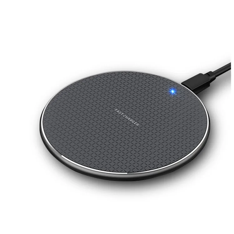 

Wholesale Round Wireless Charger Cel Phone Charger For Phones, Black/silver/red/pink/blue