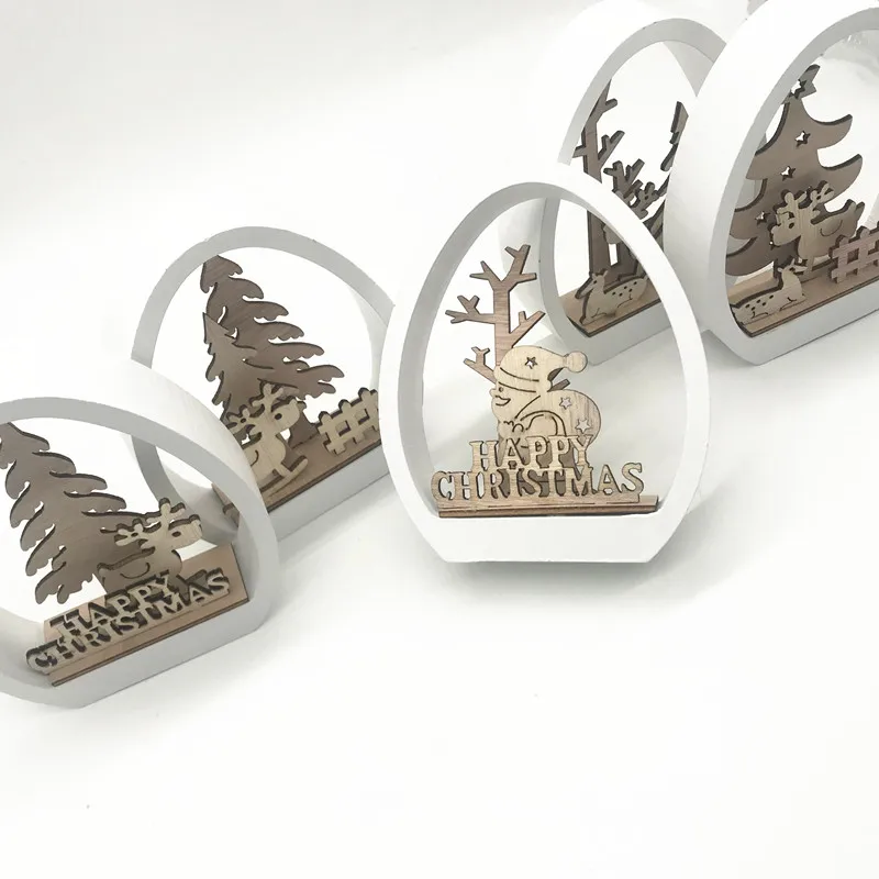 

1 pcs wooden Christmas decoration tabletop ornament