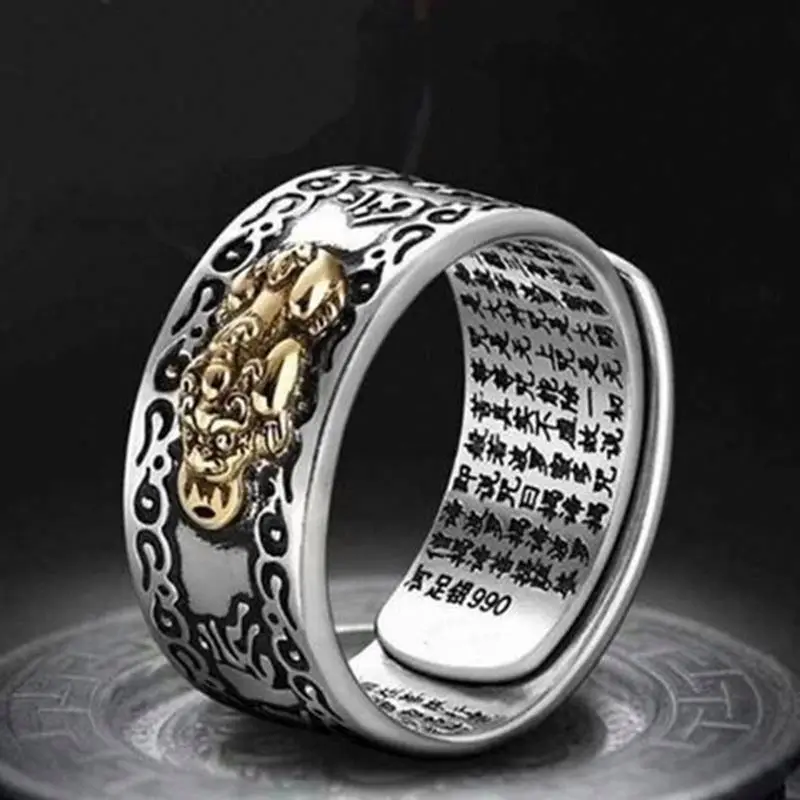 

YHY feng shui pixiu mantra protection wealth ring