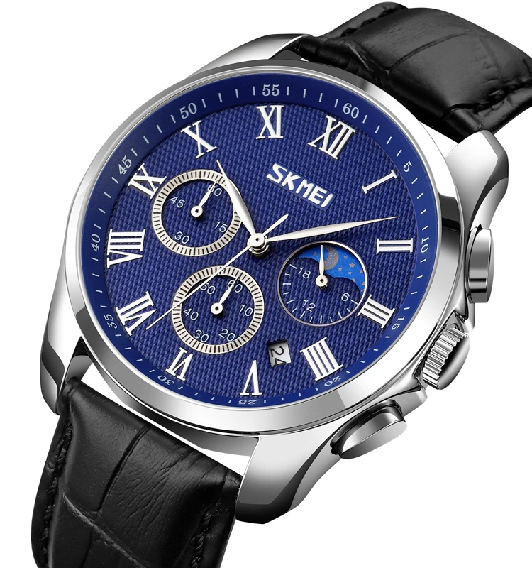 

SKMEI 9260 Relojes Moon Phase OEM Classic Quartz Men Watches