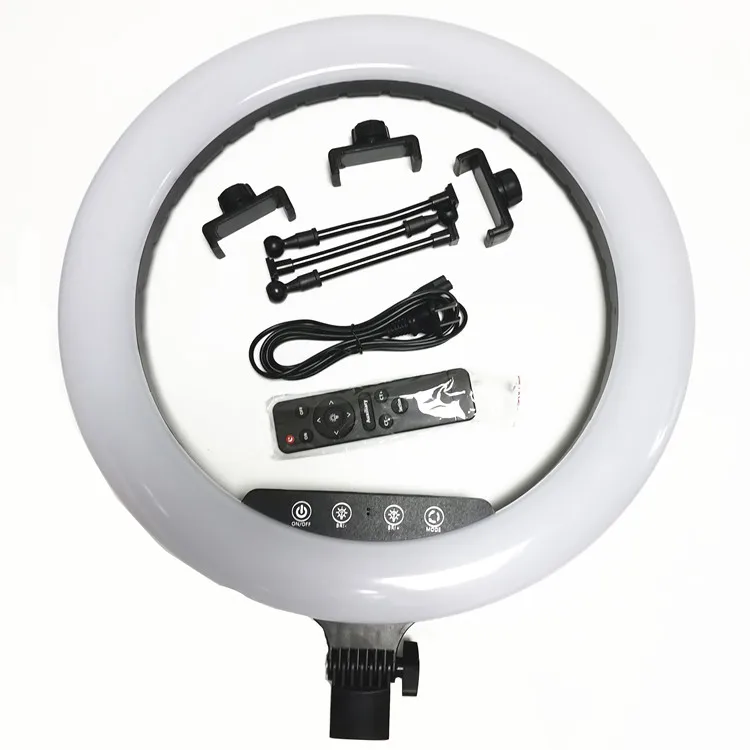 

LED circle lamp 45cm live broadcast selfie stick ring light  with stand