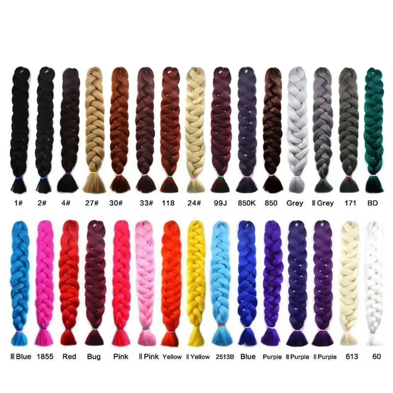 

Bestshow Synthetic Jumbo Braids For Women 2020 41 inches 165g/piece High Temperature Heat Resistant Synthetic Fiber cosplay hair, Ombre color