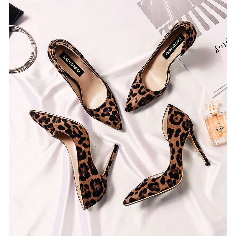 

Free Shipping Leopard shoes sexy high heels shoes women heel, Requirement